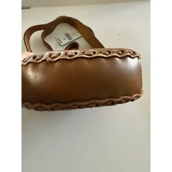 $100 NWT Vintage Wilsons Leather Floral Crossbody Shoulder Bag Brown Western - Picture 7 of 12